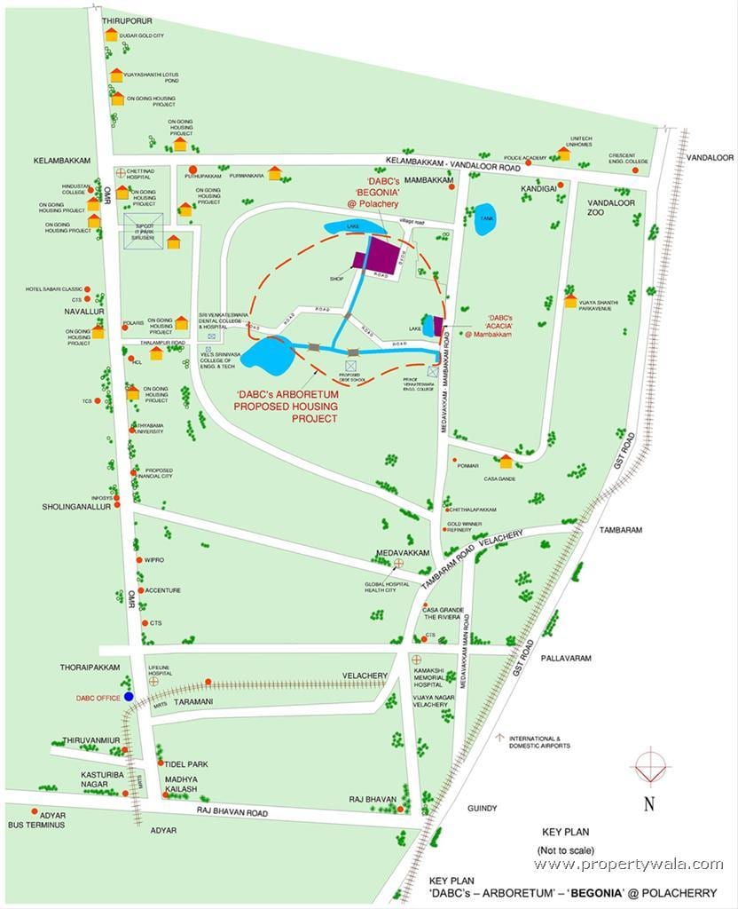 Велачери Chennai mapie