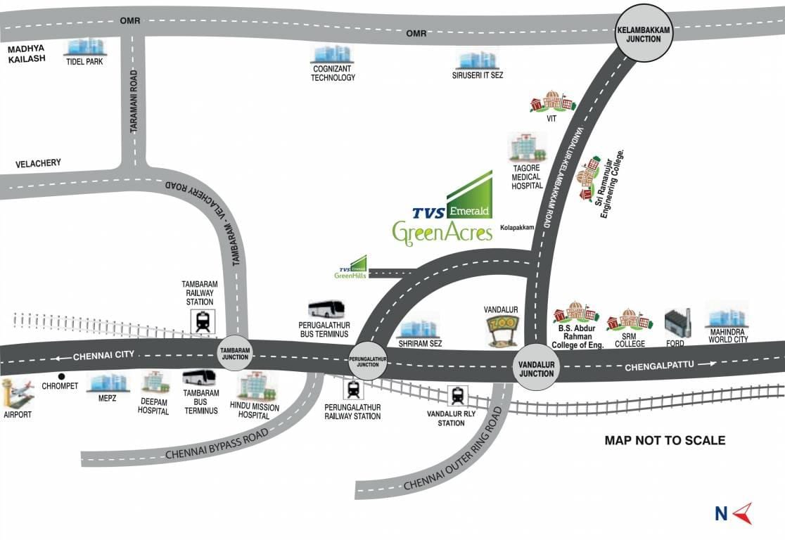 mapa Chennai Перунгалатхура