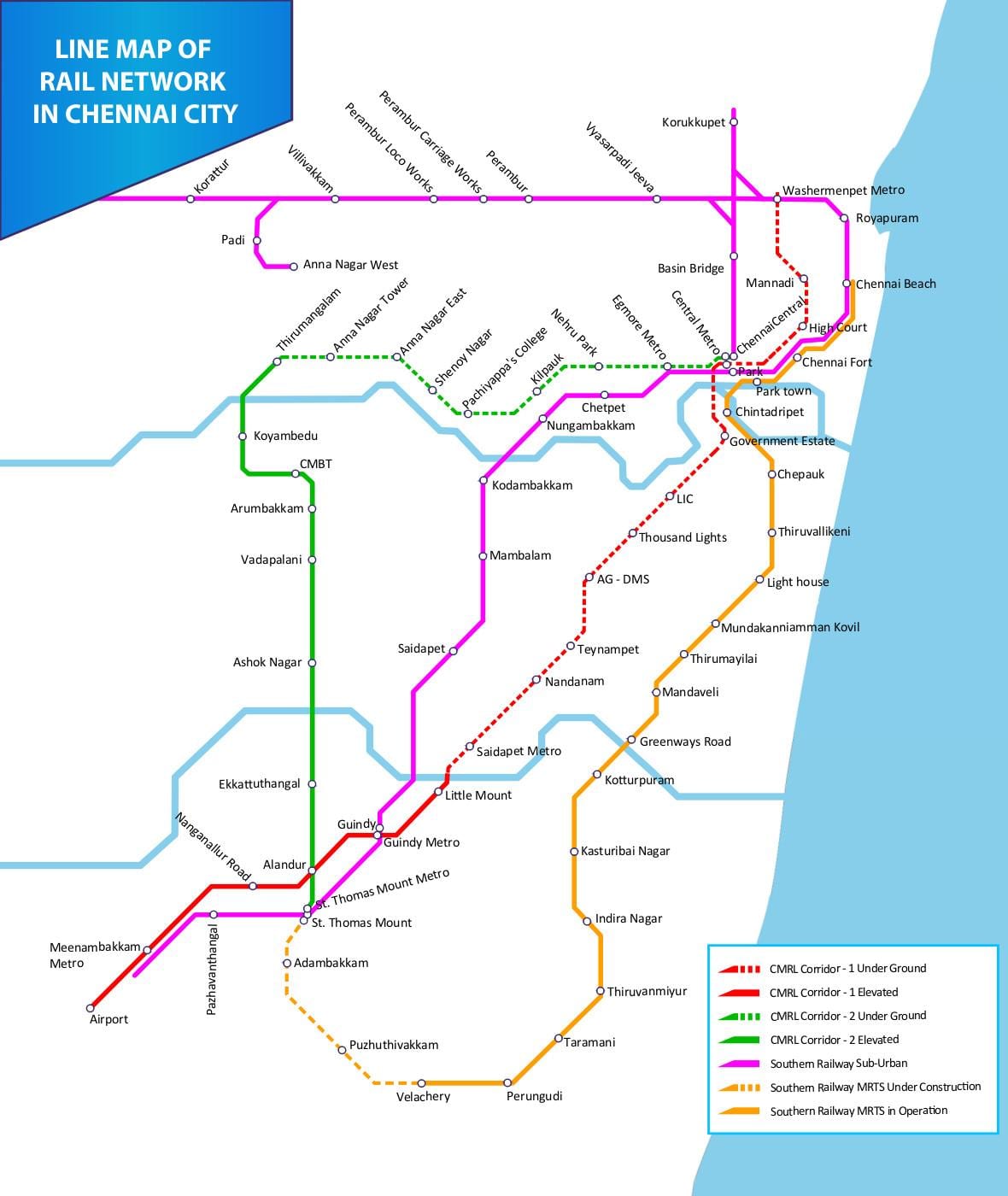 mapa miasta Anna nagar