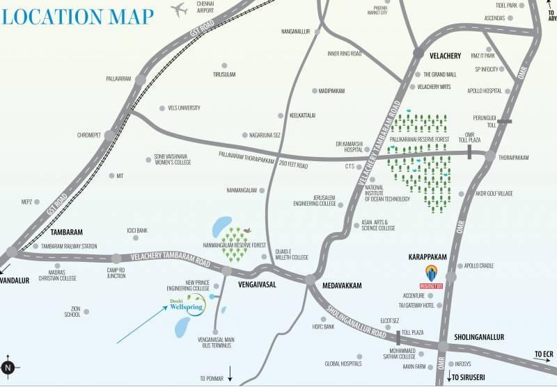 Medavakkam Chennai mapie