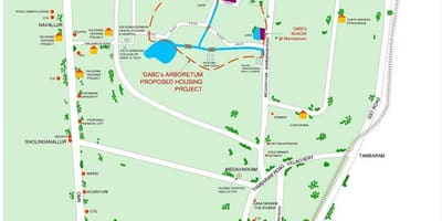 Велачери Chennai mapie