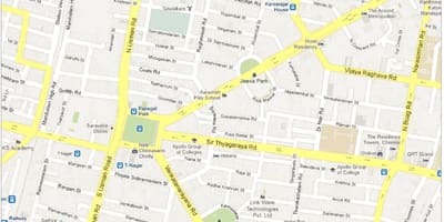 Mapa miasta тиагараянагар