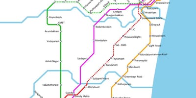 Mapa miasta Anna nagar