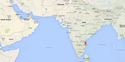 Mapa Indie, Madras