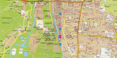 Szczegółowa mapa Chennai