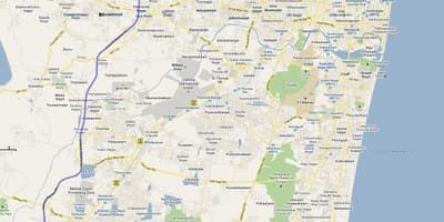 Mapa trasy Chennai