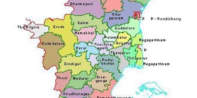 Mapa Chennai, Tamil Nadu