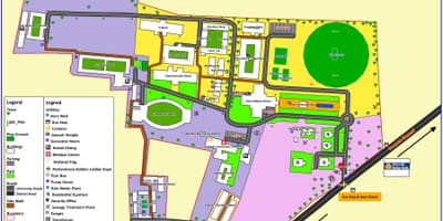 Mapa kampusu WIT Chennai